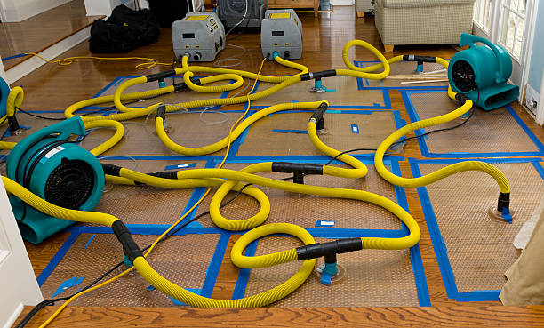 Water damage restoration process in IA